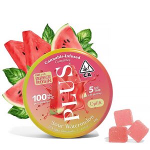PLUS-Gummies-Uplift-Sour-Watermelon-20pk-100mg-THC-1db75a18-25c1-4392-9139-241fd0f25c82 Buy Sour Watermelon Rosin Gummies
