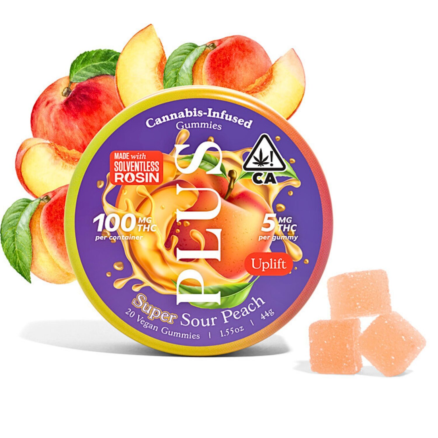 Buy Next Day - Super Sour Peach Gummies